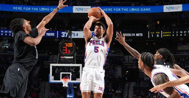 体育平台-格里姆斯28+8埃奇库姆16+7 76人主场力克篮网