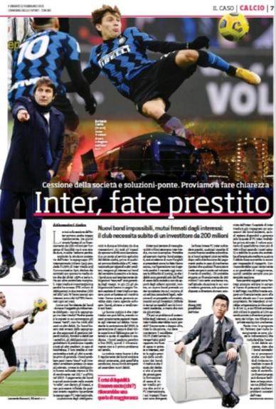 赛事直播-【揭秘】为什么国际米兰很难借到钱？